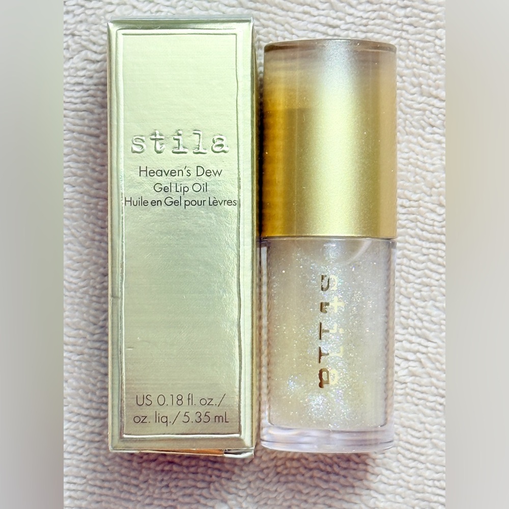 Stila NIB Heaven's Dew Gel Lip Oil Moondust - Picture 2 of 5